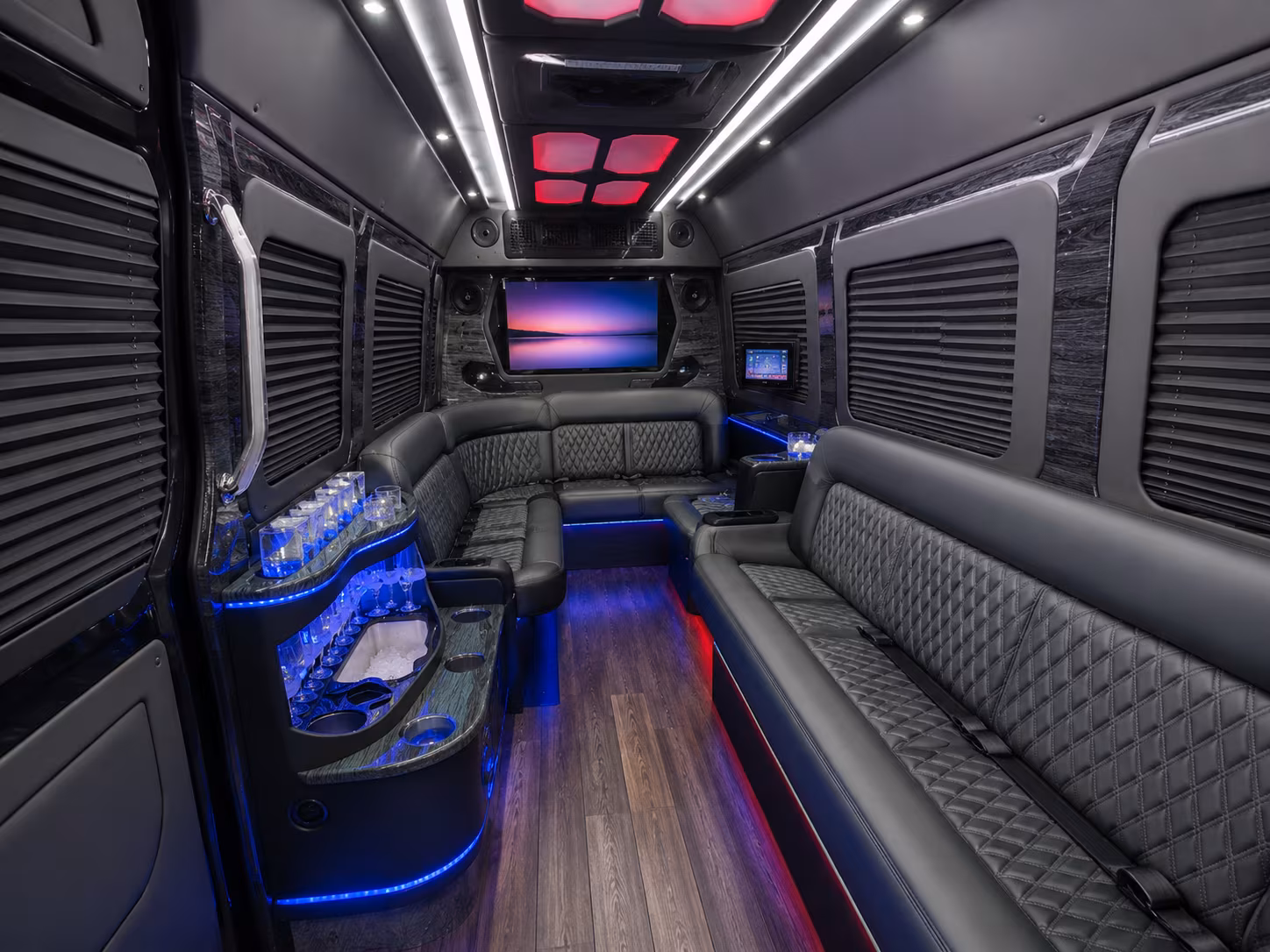 bethlehem 40 passenger party bus inside