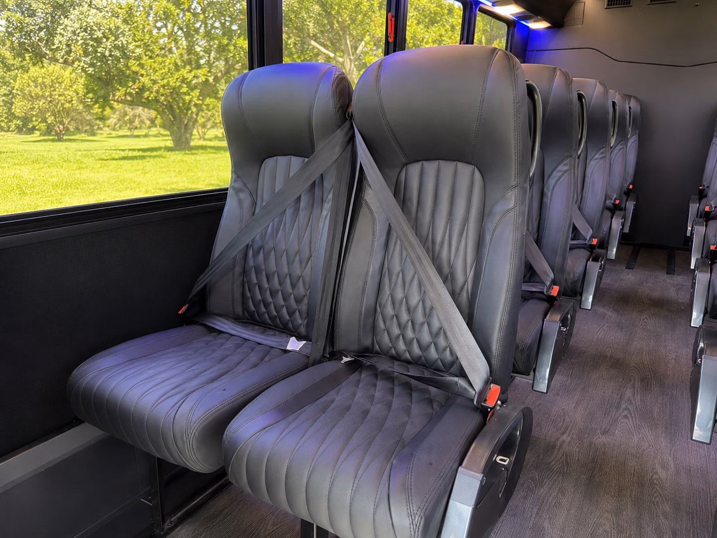 bethlehem wedding transportation onboard seating